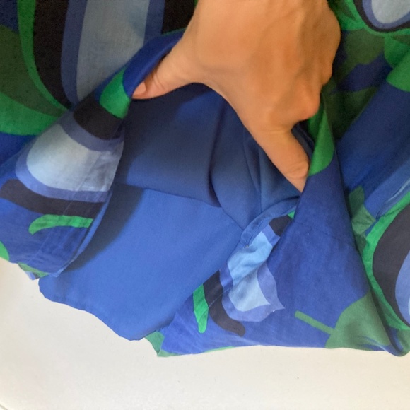 Boden blue shift dress with mod flowers, size 6 - Picture 6 of 9